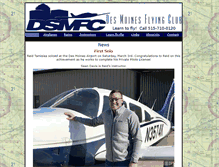 Tablet Screenshot of desmoinesflyingclub.com